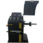 KunChy 10"-24" Automatic Laser Wheel Balancers Wheel Balancing with Hood and Auto Ruler Brake Self-Calibrating,KC-988