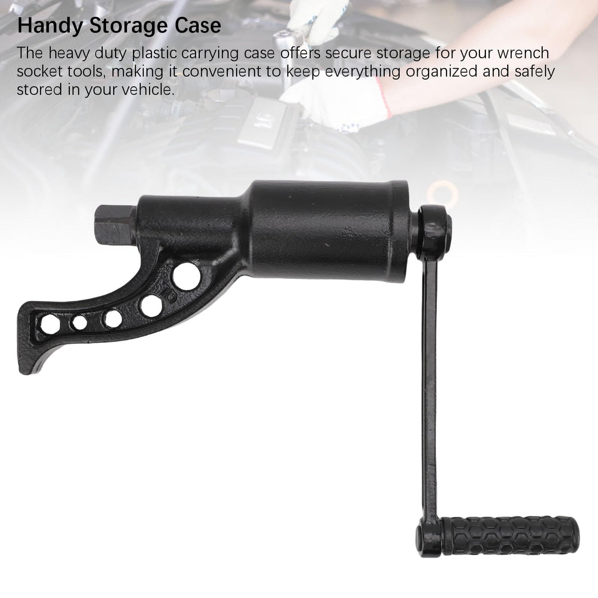 Torsion Wrench Lug Nut Removal Tool, 7 Pcs Heavy Duty Torsion Multiplier Wrench Set with 4 Sockets 1:69 4800N.m, Labor Saving Efficient for Trucks Buses RVs