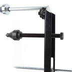 Motorcycle Wheel Balancer and Truing Stand with Adjustable Truing Pointer and Leveling Bubble, Heavy Duty Tire Balancer for Sport and Dirt Bikes, 1/2 Inch to 1 1/2 Inch Axles, Up