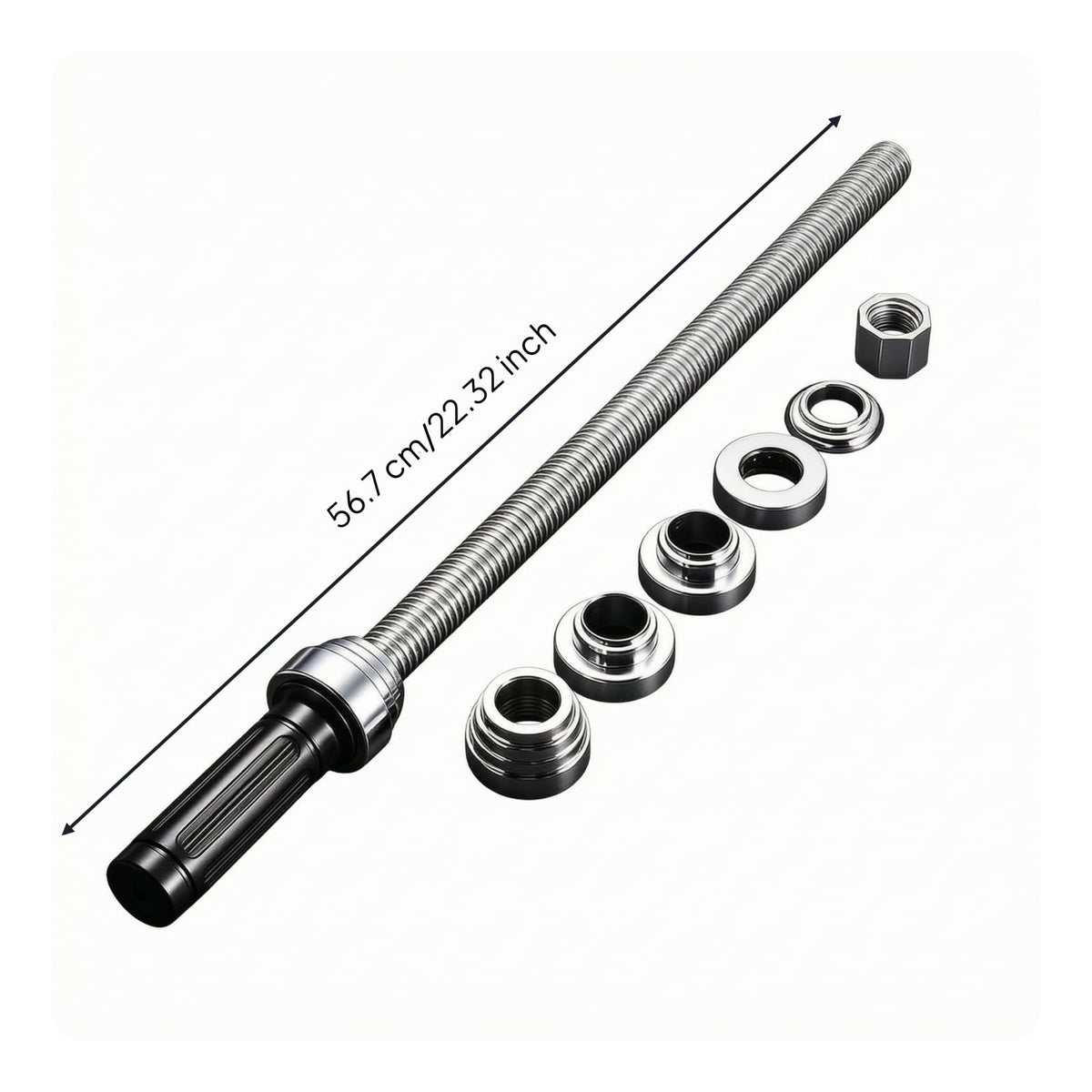 Amagogo Bearing Press with Adapter Sleeves Textured Handgrip Vehicle Bearing Installation Tool 45 Steel for Automotive Technicians, Workshop Repair