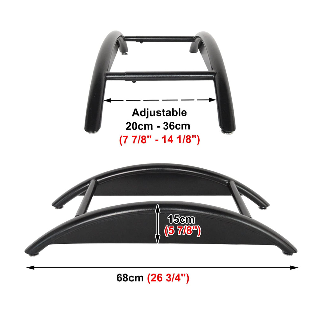 ZIMGOD Adjustable Tire Rack Shelf, Black Garage Storage Holder, Sturdy Tire Rims Display Stand/Tire Shelf Base, Perfect for Motorcycle/Car Tires