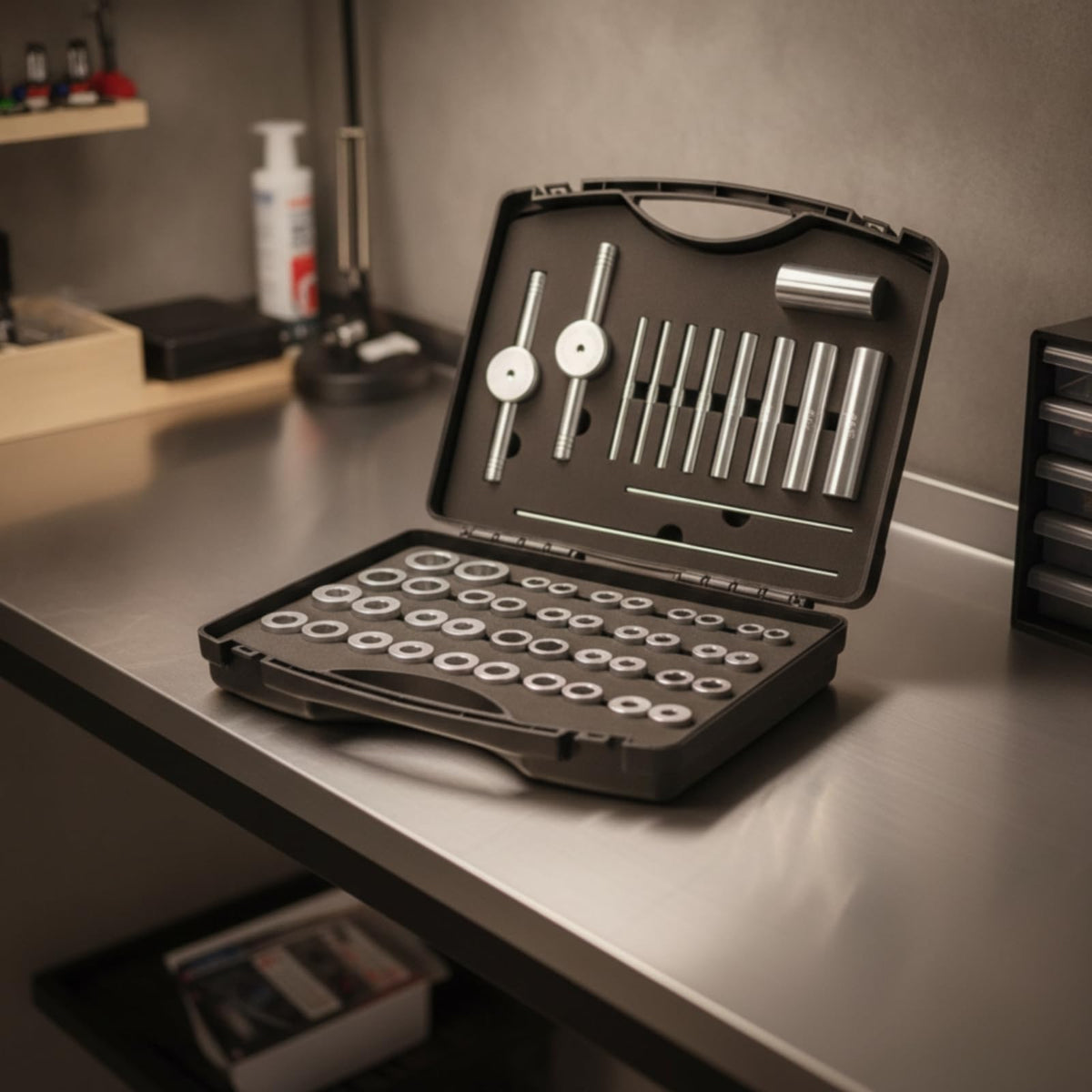 Bearing Installer Bearing Press Kit Bearing Tool Set Bearing Installation Tool with Portable Carrying Case and Adapter Blocks Suitable for Home garages Service Stations