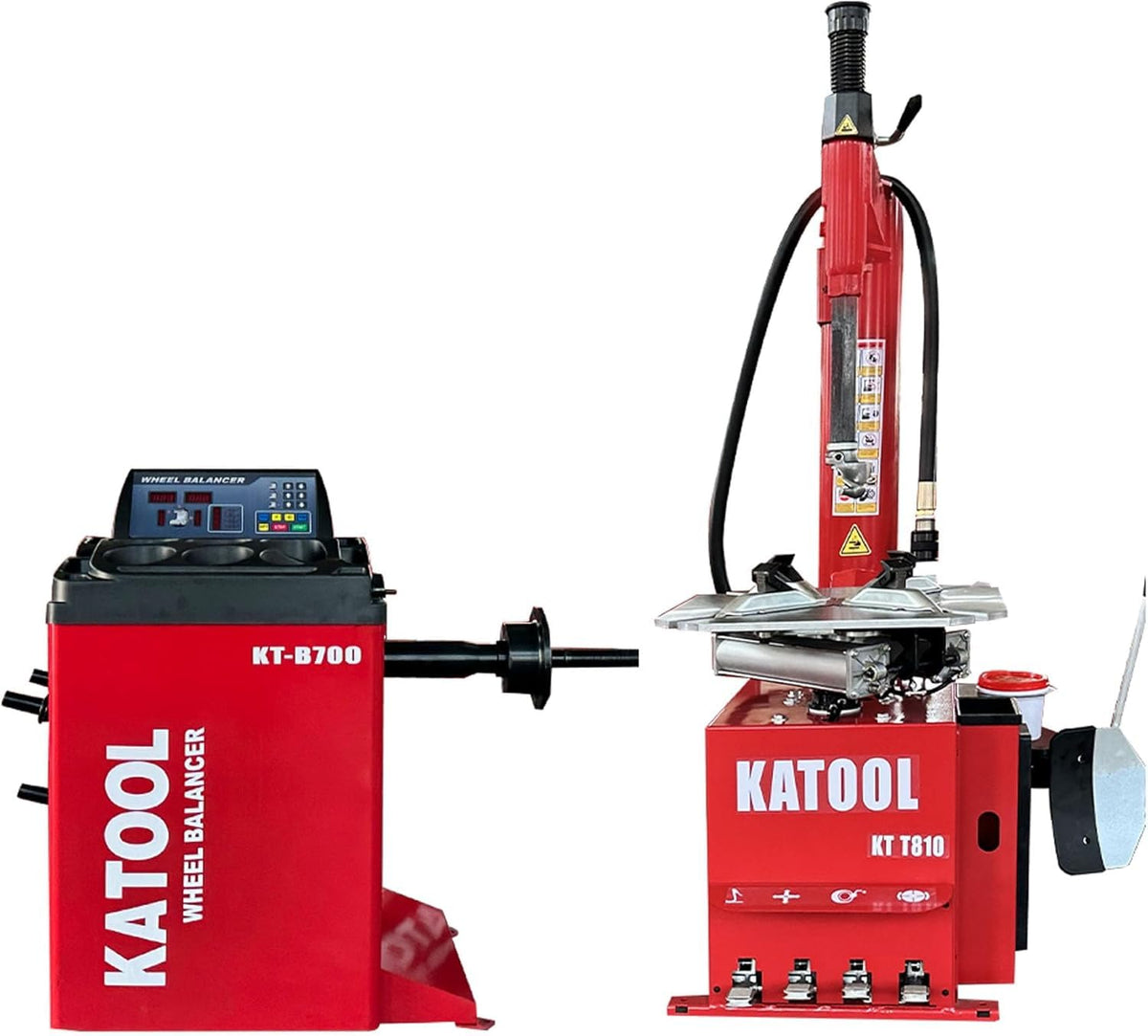 2.0HP KT-T810 Tire Changer with Bead Blaster & KT-B700 Wheel Balancer Tire Repair Wheel Changers Combo