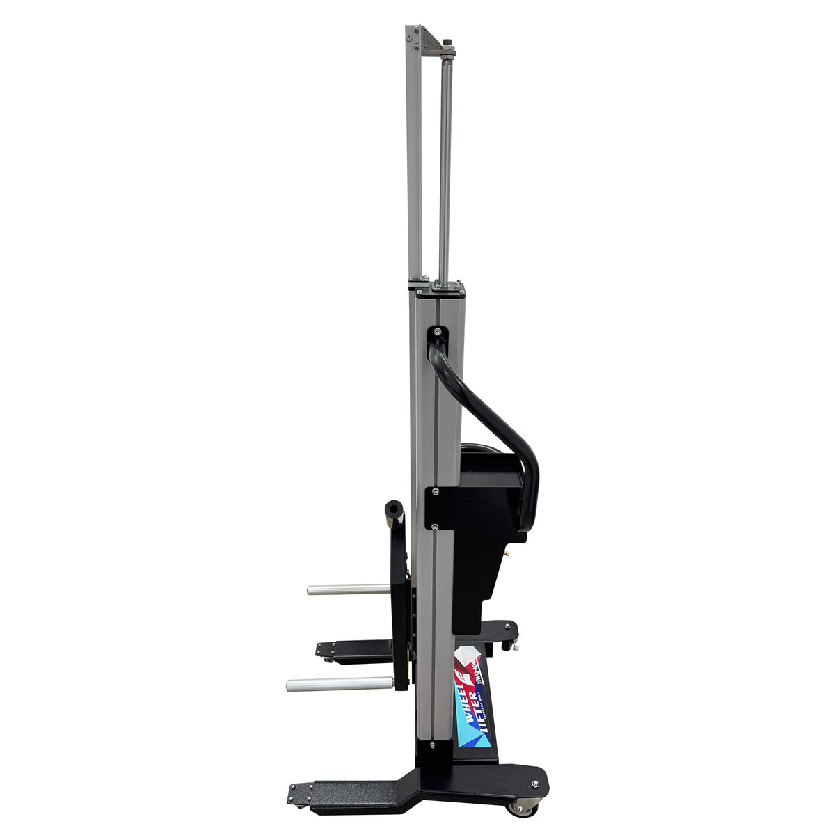 INTSUPERMAI Pneumatic Tire Wheel Lifter Dolly, 143.3LB Max Load Capacity, 3.9ft Lifting Height, Compressed Air Operated Tire Mounting Dismounting Hoist for Auto Repair Garage Tire Service Station