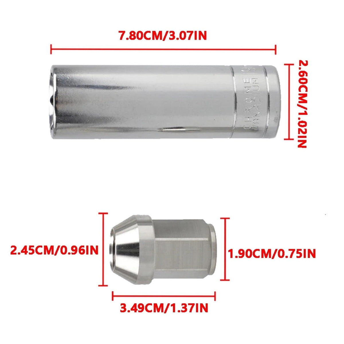 1 Set Stainless Steel Raceing Wheel Nuts M12*1.25 Lug Hex Universal Car Accessories