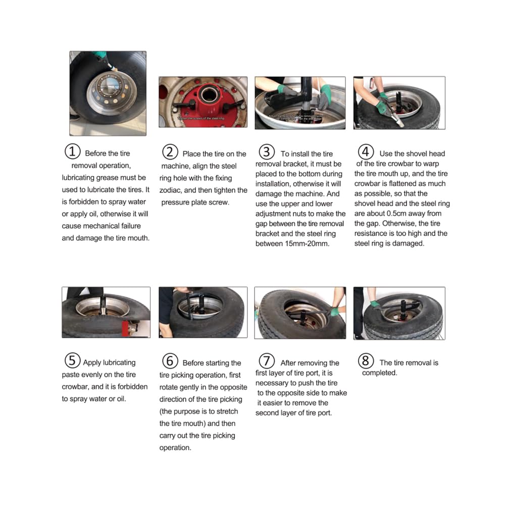 Air Tire Changer Pneumatic Portable Wheel Changing Machine for R16 R17.9-19.5 R22.5 Tire