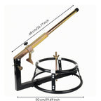 Tire Dismounting Device Steel Manual Tire Changer with Lever Arm Adjustable Central Post Raised Base Sturdy Rectangular High Pressure Resistant Suitable for Mechanics Workshop Home DIY Riders