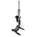 INTSUPERMAI Pneumatic Tire Wheel Lifter Dolly, 143.3LB Max Load Capacity, 3.9ft Lifting Height, Compressed Air Operated Tire Mounting Dismounting Hoist for Auto Repair Garage Tire Service Station