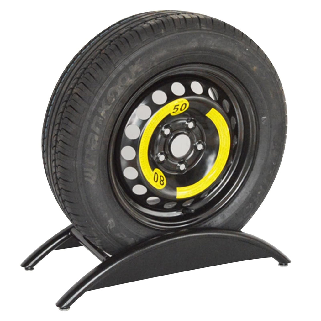 ZIMGOD Adjustable Tire Rack Shelf, Black Garage Storage Holder, Sturdy Tire Rims Display Stand/Tire Shelf Base, Perfect for Motorcycle/Car Tires