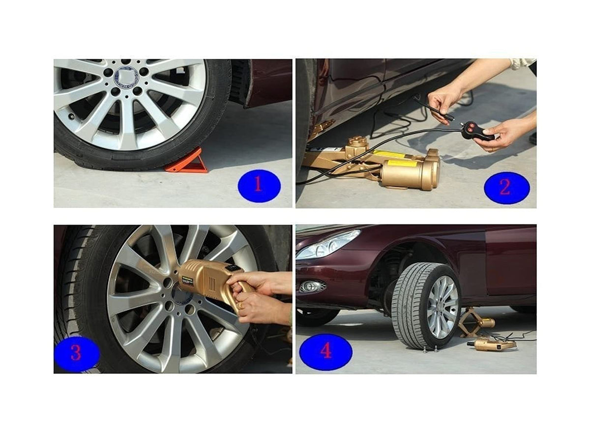 Trailer Jack, Electric Scissor Jack Horizontal 2T Tire Changing Tool, Car Screw