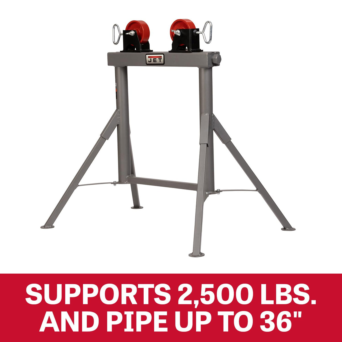 JET Pipe Roller Stand, 2500 Lb. Capacity (JT1-2403)