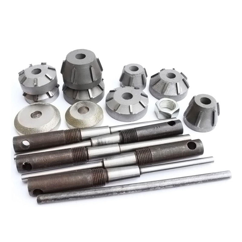 Universal Cemented Carbide Valve Seat Reamer(40pcs), Valve Repair Tools, High Precision, Not Easy to Deform, with Storage Box + Grinding Head, for Valve Repair,40pcs