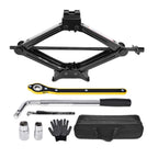 2.5 Ton Car Jack Kit Scissor Jack 5511 Lbs Tire Jack Tool Universal Car Emergency Kit with Lug Wrench Tire Duty Trolley Jack