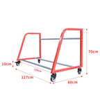 Tire Display Rack Floor-Standing Car Tire Storage Rack,Tire Rack for Garage, Rolling Tire Shelf, Car Tire Stand with Wheels
