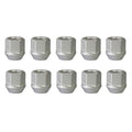 TRACER 10x Open Wheel Nuts M12 x 1.5 Taper Collar 60° 22 mm | Spanner Width 17 mm Compatible with Daewoo Brougham J1 Lacetti AN Lacetti J2 Lacetti K