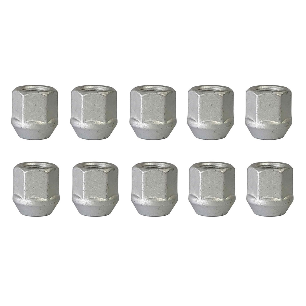 TRACER 10x Open Wheel Nuts M12 x 1.5 Taper Collar 60° 22 mm | Spanner Width 17 mm Compatible with Daewoo Brougham J1 Lacetti AN Lacetti J2 Lacetti K