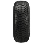 RM Cart 14" Viking Black/Machined on 205/30-14 LSI Elite Tires (Set of 4) | Golf Cart Tires and Wheels Combo with Standard Lug Nuts
