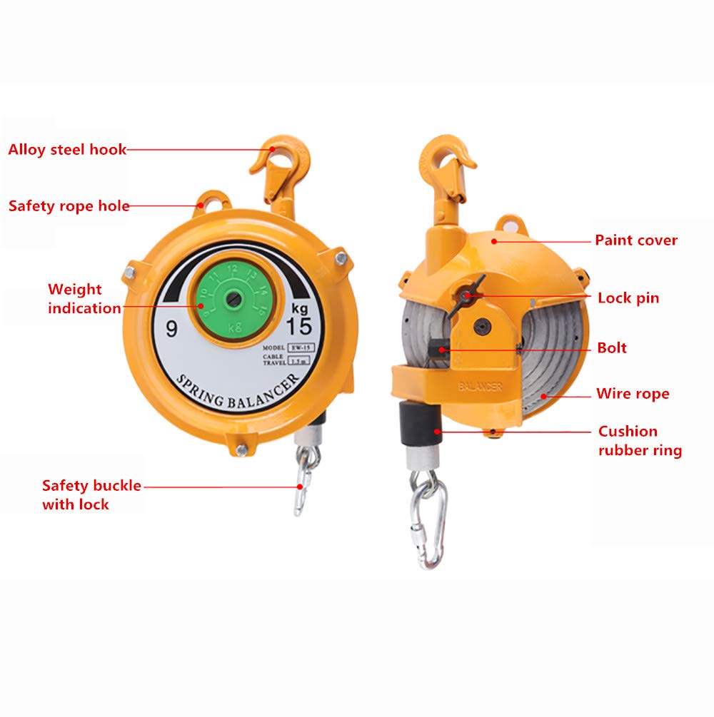 Spring Balancer Screwdriver Hanging Tool- Tower Type Pneumatic Combination Strapping Tool Balancing Lifting Jack about11lb-20lb (60-70KG)