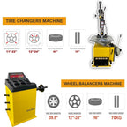 Tire Changer and Tire Balancer Machine Combo Tire Balancer 2040 39'' Max. Wheel Diameter & Tire Changer 811 24'' Rim Tire Changing and Wheel Balancing Machine Combo w/ 2 Year Warranty