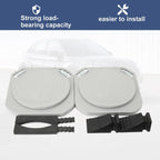 Wheel Alignment Turn Plates 1 Pair, Alloy Car Turntable w/Transition Blocks & Thrust Pads for Garage and Auto Repair