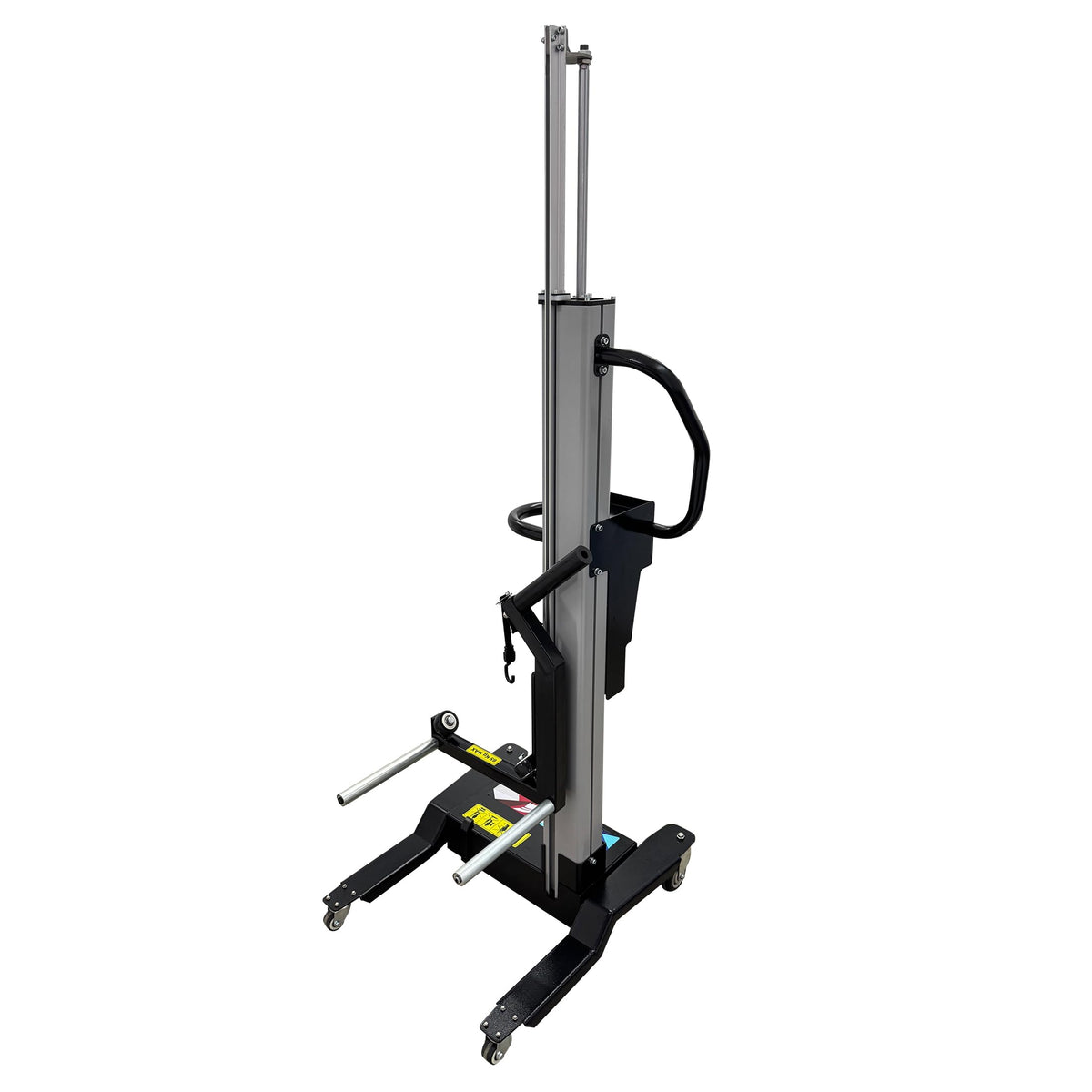 INTSUPERMAI Pneumatic Tire Wheel Lifter Dolly, 143.3LB Max Load Capacity, 3.9ft Lifting Height, Compressed Air Operated Tire Mounting Dismounting Hoist for Auto Repair Garage Tire Service Station