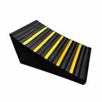 Heavy Duty Rubber Tire Chock for Rolling with Raised Ribbed Grip and Lightweight Portable Design Suitable for Car Truck Trailer Use in Garages and Roadside, Style C
