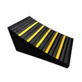 Wedge Wheel Chock with Raised Ribs Ribbed Rubber Wheel Chock Portable Parking Aid for Drivers, Workshops, Roadside, Style C