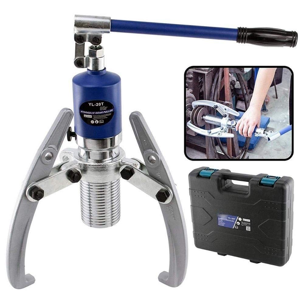 Hydraulic Crimping, YL-20Ton Hydraulic Gear Puller Adjustable 3 Jaws Wheel Bearing Pulling Separator 3 In 1 Pump Wheel Bearing