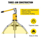 15 Ton Hydraulic Gear Puller, with Adjustable 3 Jaws Wheel Bearing Pulling Separator, Wheel Bearing Hub Removal Tool