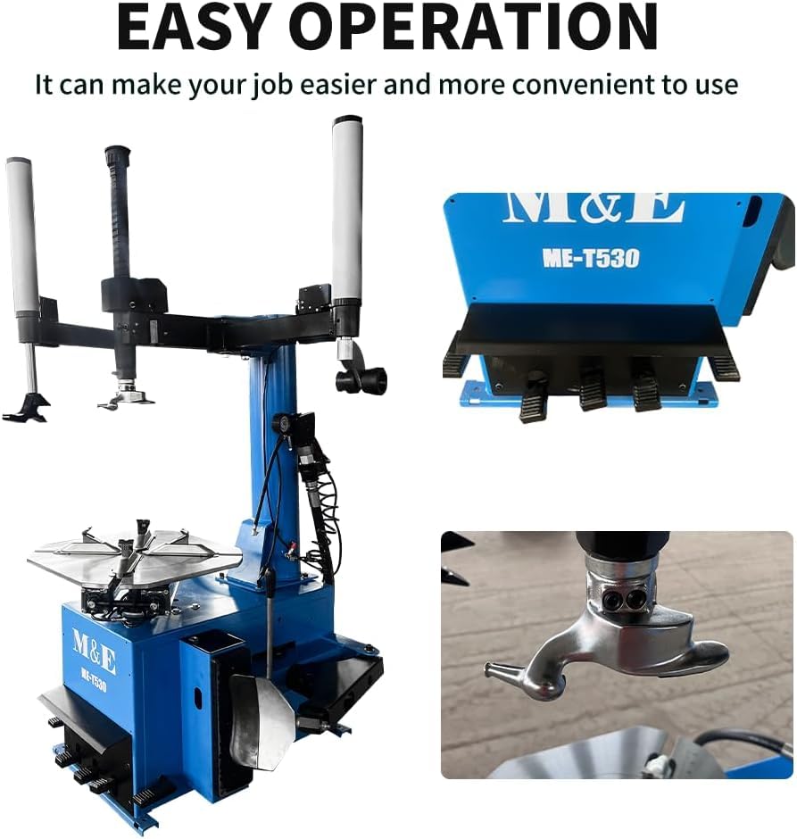 Tire Changer Machine Wheel Balancer Combo with Bead Blaster Tire Machine Tire Repair Tools Wheel Changers ME-T530Z+ME-B600