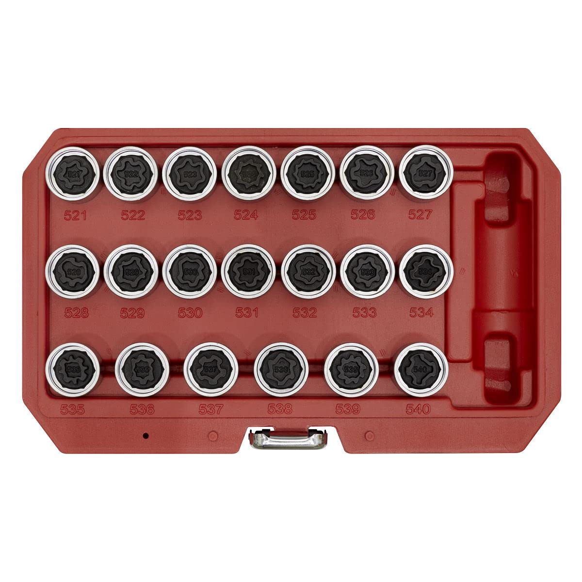 Sealey SX219 20pc Locking Wheel Nut Key Set-VAG