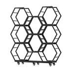 Rims Tire Rack for Garage, Tire Wheel Rim Holder, Movable Hexagon Car Rims Tire Display Rack, Steel Spare Tyre Organizer, Tire Wheel Organizer Holder(6-Frame)