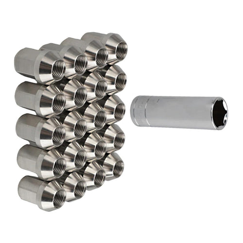 1 Set Stainless Steel Raceing Wheel Nuts M12*1.25 Lug Hex Universal Car Accessories
