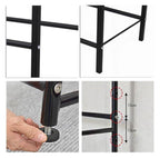 Tire Rack, 112x 51 X 143cm Without Wheels Holds 8 Tire Storage Racks, Height Adjustable Storage Rack for Basement Workshop