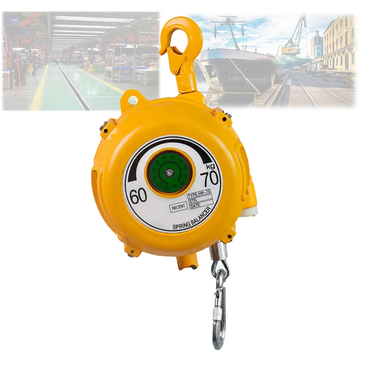 SPABOY Tower Type Spring Balancer, Heavy Duty Tool Balancer with Self-Locking Function, Iron Hanging Balancer,Hanging Holder 1.5 M Wire Rope, for Hanging Equipment Parts Welding Etc. (Size : 15-22kg)