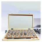 Universal Cemented Carbide Valve Seat Reamer(40pcs), Valve Repair Tools, High Precision, Not Easy to Deform, with Storage Box + Grinding Head, for Valve Repair,40pcs
