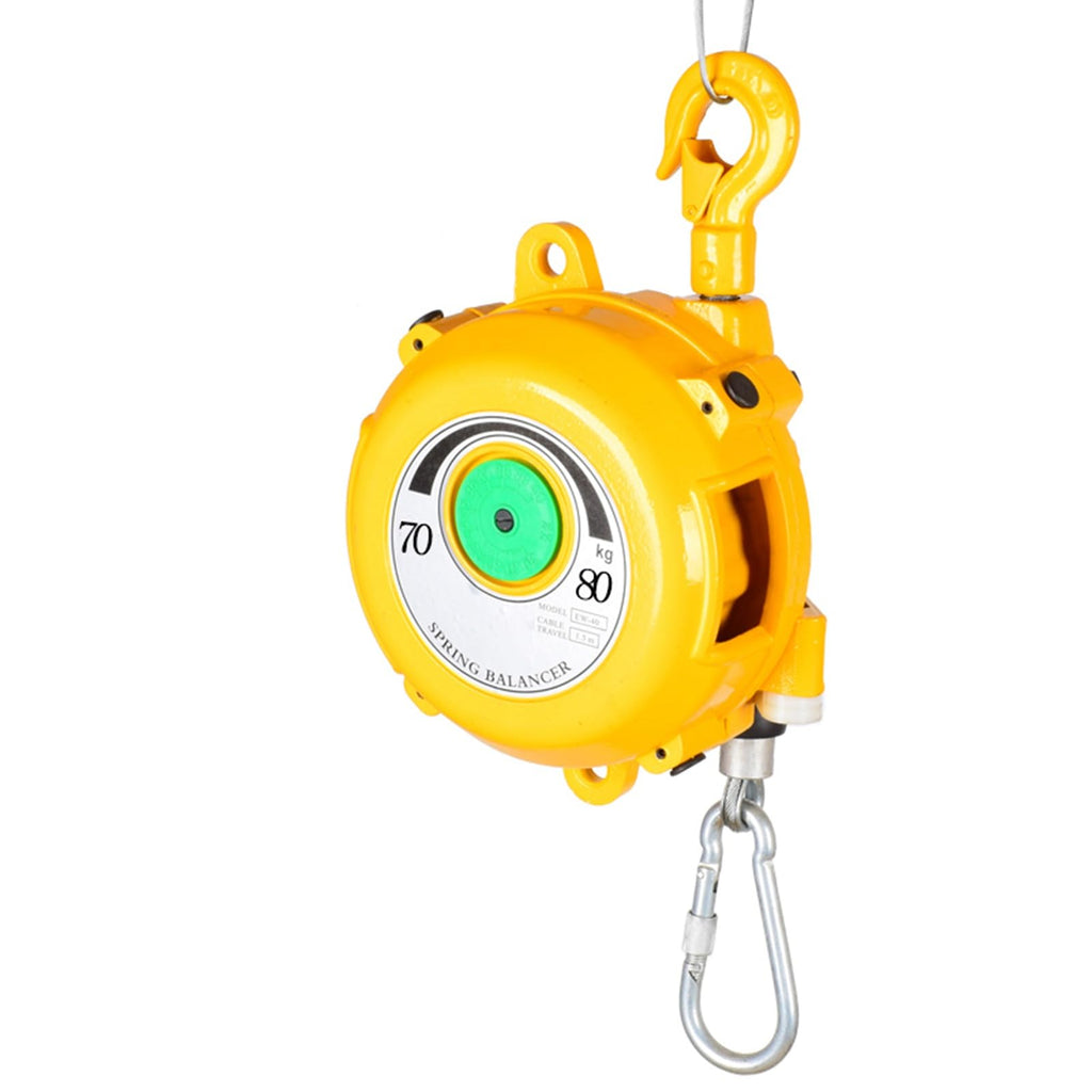 Heavy-Duty Retractable Spring Balancer Tool with Hook & Wire Rope for Workshop & Assembly Line - 1pc (9-15kg Load Capacity)