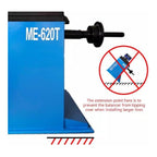 ME-T530Z Double Arm Tire Changer Machine ME-B620T Wheel Balancer Machine Combo 12"-24 Inch Rim Range 2.0HP Motor, 1g Balancing Precision Professional Tire Repair Equipment