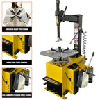 21'' Rim 1.5HP Tire Changer and 5HP Air Compressor w/ 60Gal ASME Tank for Tire Repair and Wheel Balancing Garage Shop Equipment w/ 1 Year Full Warranty