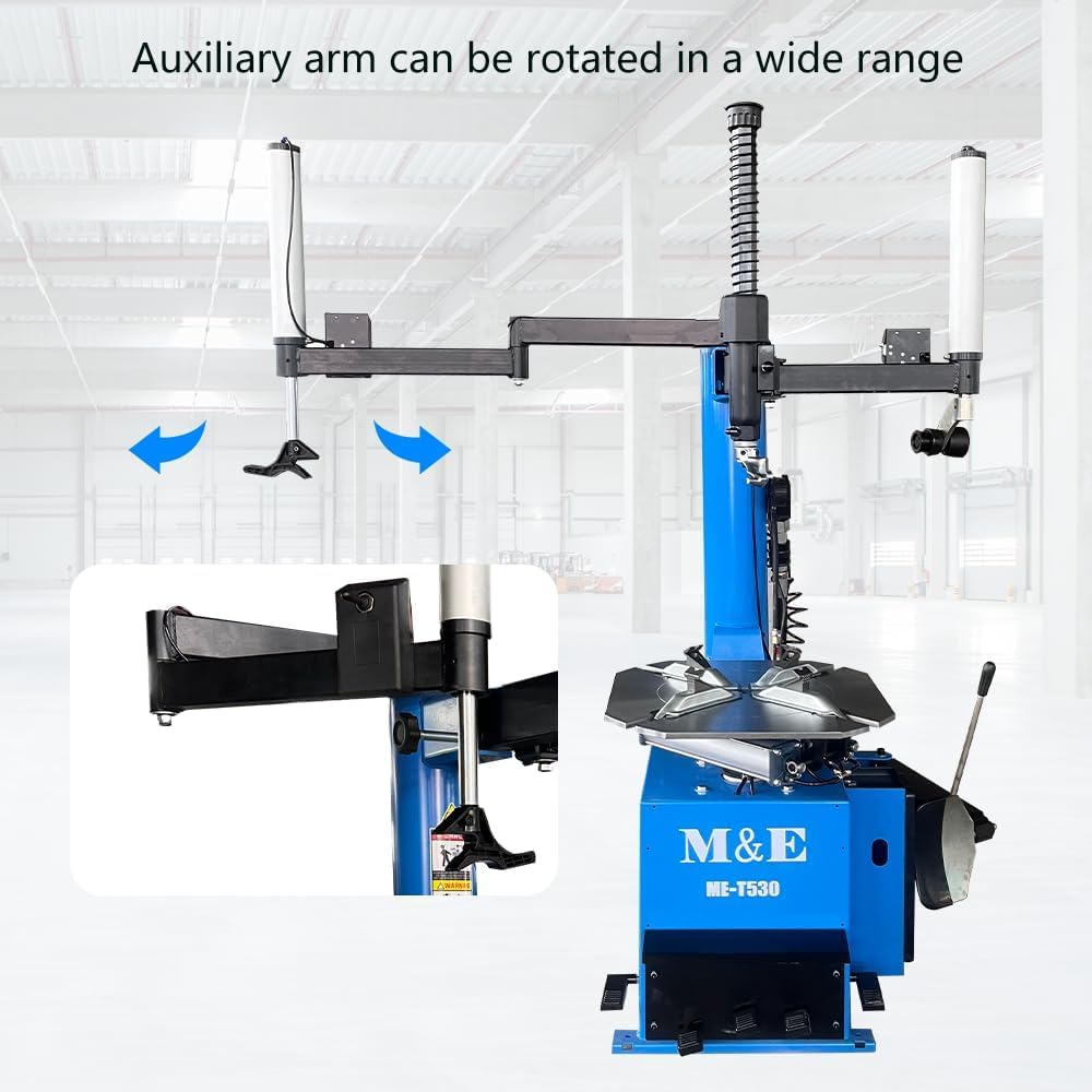 Tire Changer Machine Wheel Balancer Combo with Bead Blaster Tire Machine Tire Repair Tools Wheel Changers ME-T530Z+ME-B600