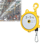 Retractable Spring Balancer 1.5m Wire Rope & Hook - Heavy Duty Tool for Workshop, Assembly Line & Automotive Equipment (5-9kg Capacity)