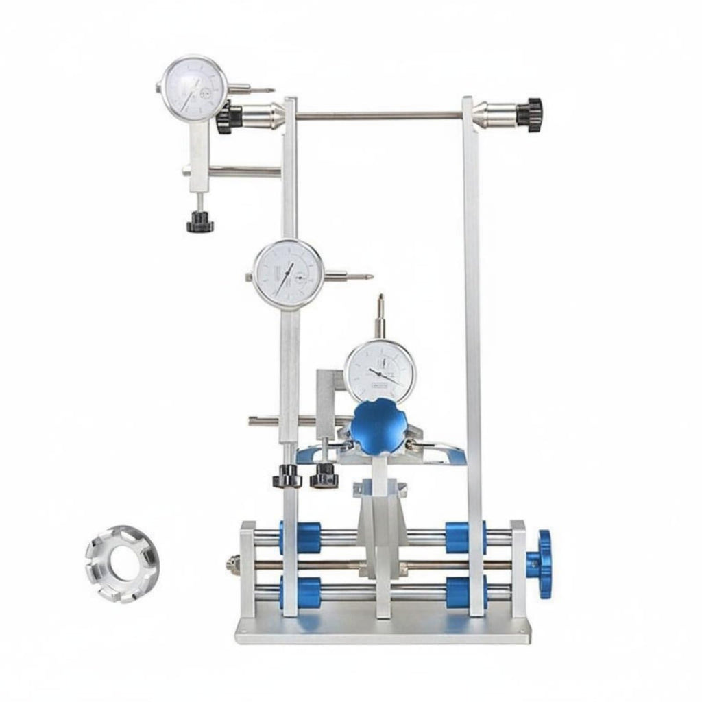 Truing Stand Advanced Wheel Repair Tool Aluminum Alloy Alignment Stand Brake Disc Calibration Jig Sensitive Dial Indicators for home use professional workshop , Blue