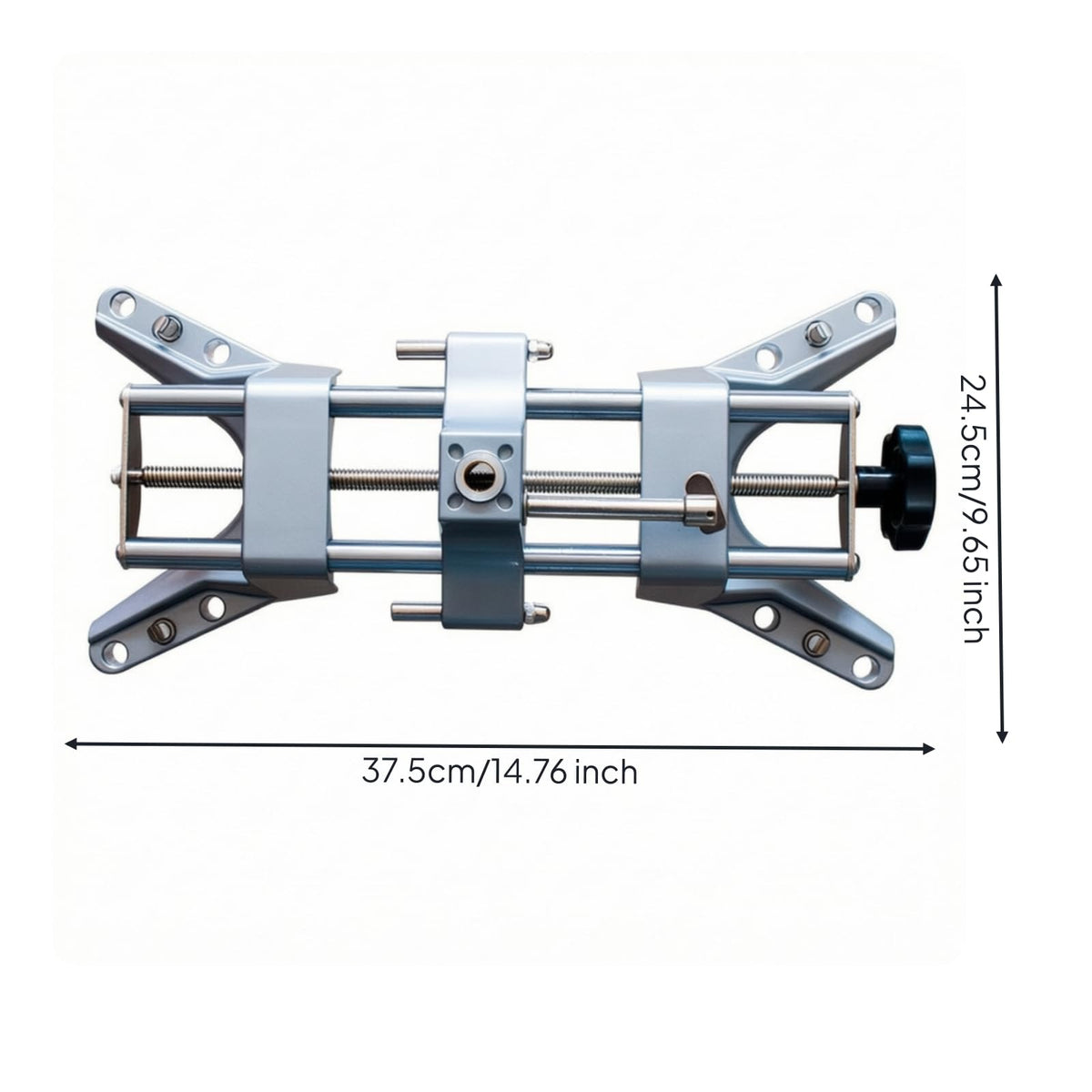 Wheel Alignment Fixture Adjustable Clamp Tool Bracket Jig with Hand Knob and Threaded Mechanism Alloy Construction for Stable Positioning Suitable for, 16MM Diameter