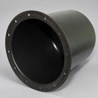 Tire Changer Cylinder Barrel with Mounting Flange Cylindrical Replacement Tire Changer Cylinder Barrel Hollow for Equipment Maintenance, 186MM