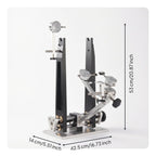 Wheel Truing Stand Dial Indicator Truing Tool Wheel Repair Jig Wheel Alignment Centering Gauge With Adjustable Uprights suitable for wheel maintenance bike shops mountain bikes road bikes