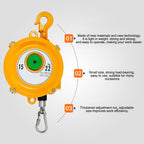 Spring Balancer, Spring Balancer Retractable Tool, Safe Reduce Fatigue, Retractable Self-Locking, for Assembly Line, Hanging, Moving Tools, Fixtures,50-60kg