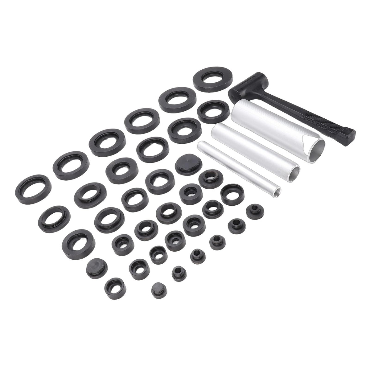 Bearing and Seal Installation Kit, 3 Metal Covers and Hammer