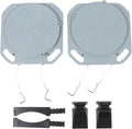 Wheel Alignment Turn Plate 5 Ton Capacity,360° Rotation,2.4in Sliding Distance for Cars&Trucks,Alloy