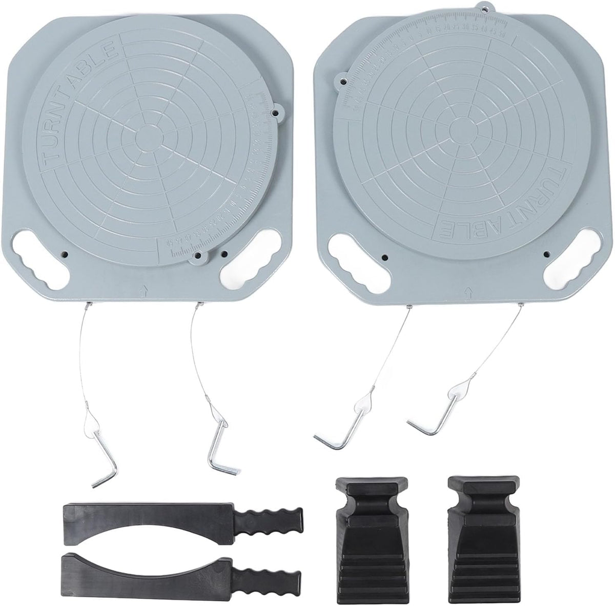 Wheel Alignment Turn Plate 5 Ton Capacity,360° Rotation,2.4in Sliding Distance for Cars&Trucks,Alloy