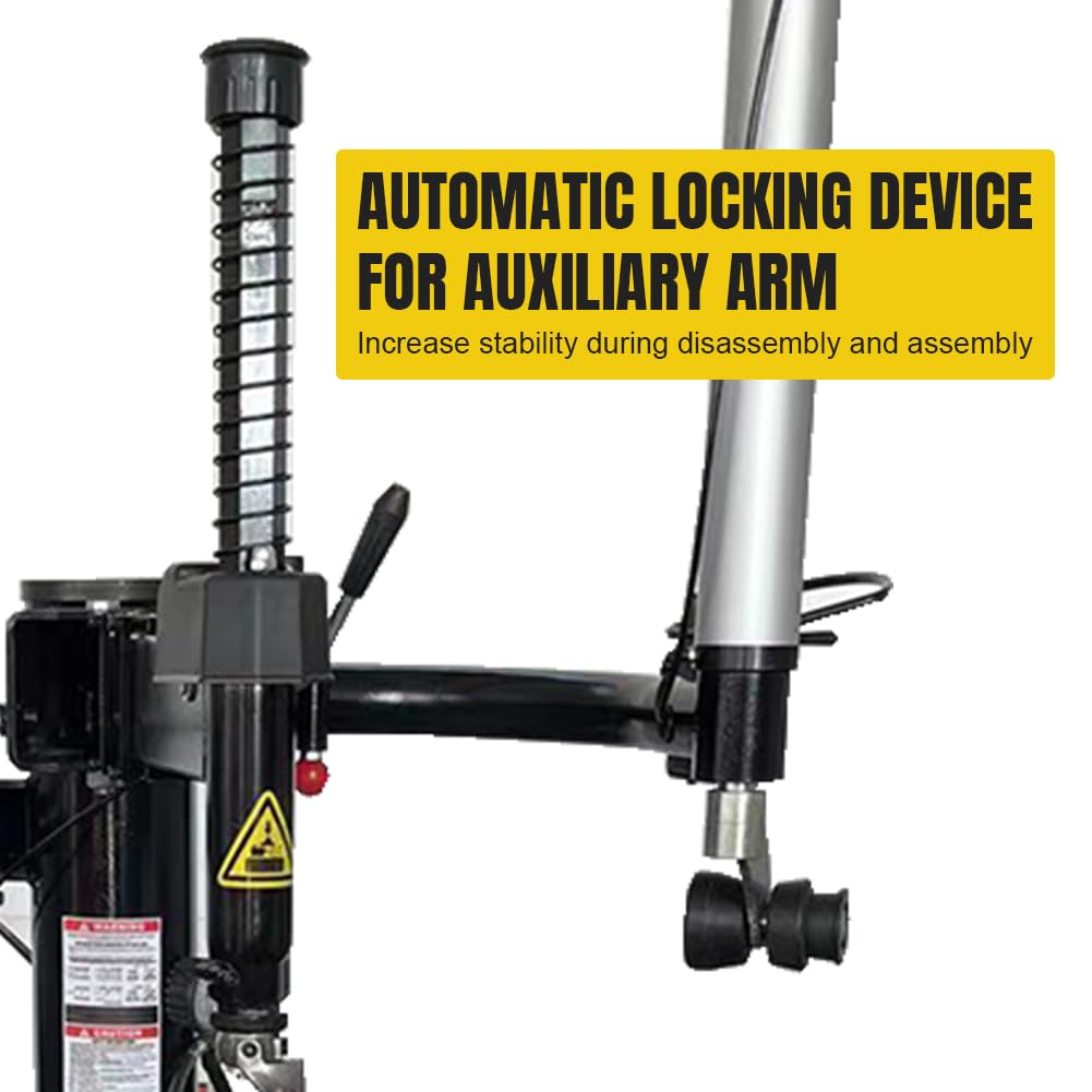 24'' Rim 1.5HP Tire Changer w/Assist Arms and 24'' Rim Tire Balancer Combo and 3HP Oil-Free Air Compressor for Tire Repair and Wheel Balancing Garage Shop Equipment w/ 1 Year Full Warranty